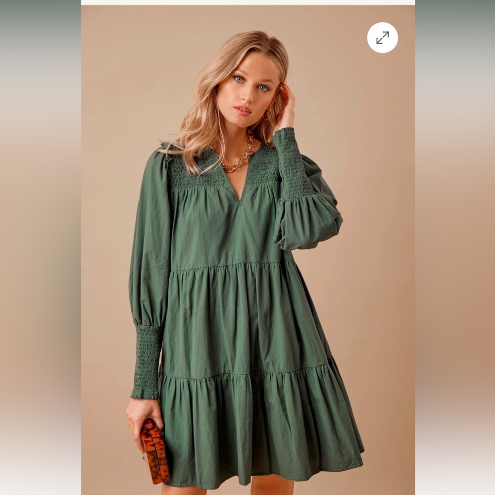 Tuckernuck Pomander Place jaguar green Ceci dress XL